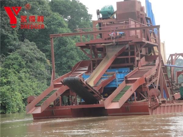 Factory Price Chain Bucket Suction Dredger Used in River for Sand/Stone