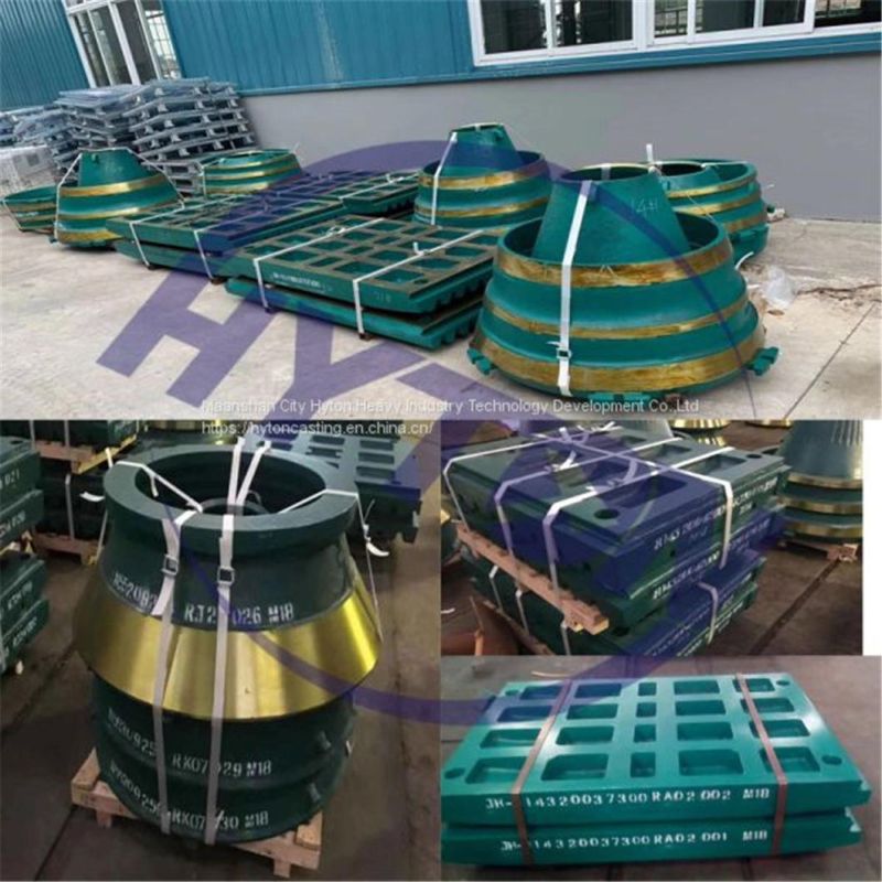Mn18cr2 Bowl Liner for Mesto Gp500 Cone Crusher Casting Spare Parts