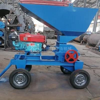 Diesel Powered Rock Crusher Hammer Mill Crushing and Grinding Gold Ore