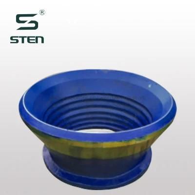 Managnese Casting Bowl Liner Mantle for HP200 Cone Crusher Spare Parts