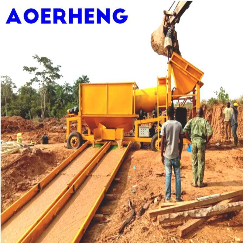 Made in China Land Gold Mining Machinery with Agitation Chute