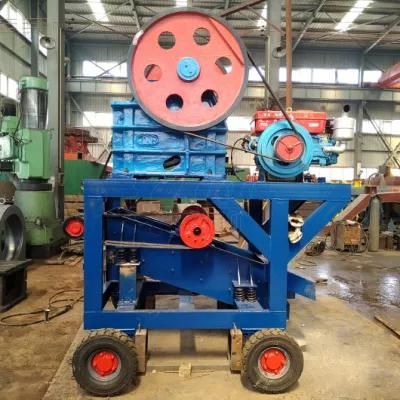 Portable/Diesel/Mobile/Small/Jaw Crusher Stone/Rock/Gold/Copper/Iron/Lead/Tin Ore Crusher