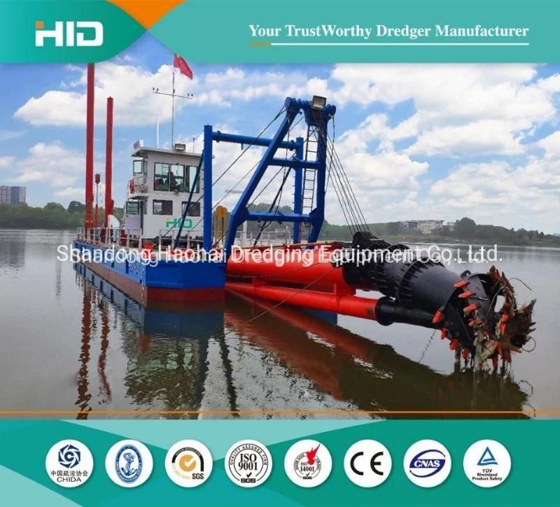 HID Brand 14 Inch 15m Dredging Depth Dredger Sand Dredging Vessel for Shipment