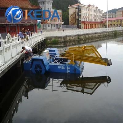 China Low Price Aquatic Weed Harvester for Reservoirs Lake River Cleaning