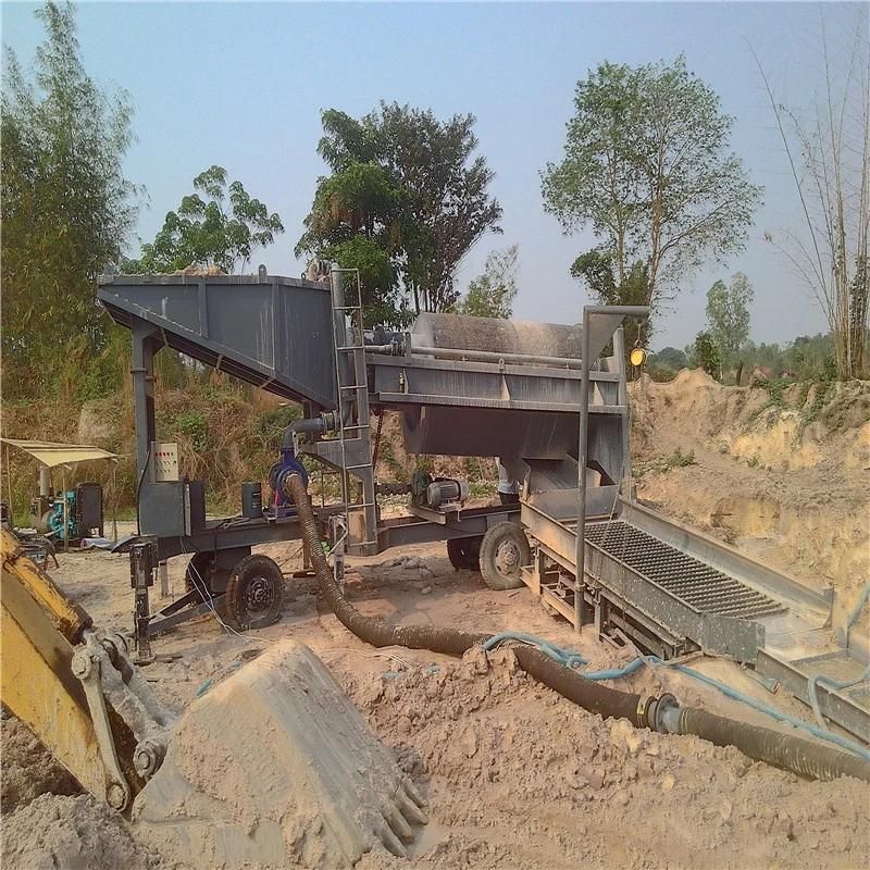 Popular 100t Gold Alluvial Separating Mining Trommel