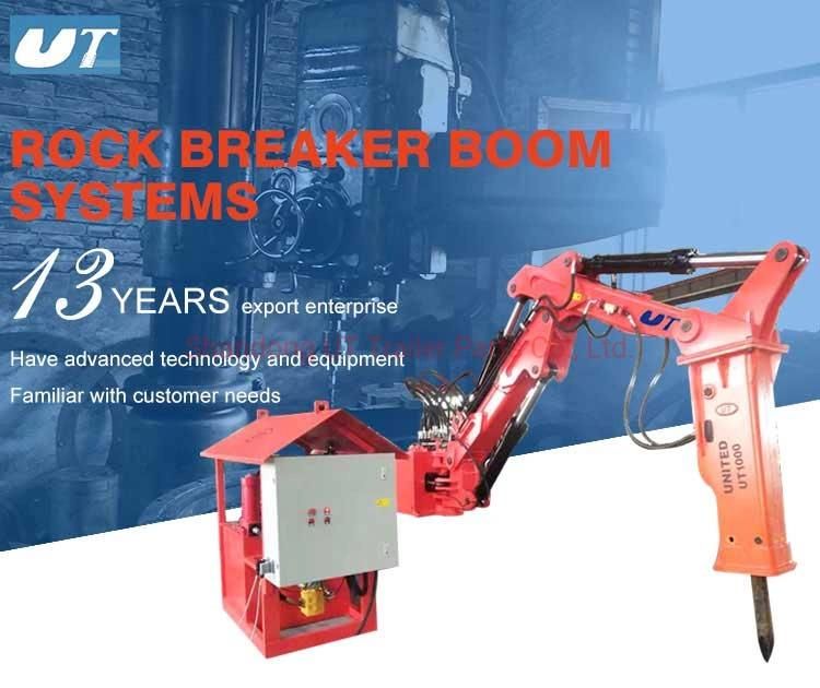 Hydraulic Rock Breaker Boom System Pedestal Boom Breaker System