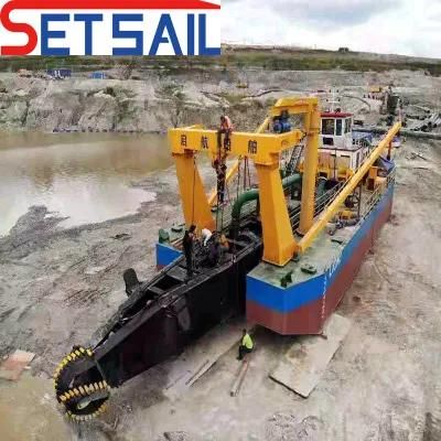 Diesel Engine Hydraulic Control Water Flow 5500m3 24 Inch Cutter Suction Dredger with ...