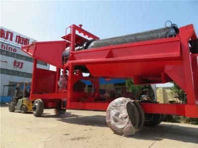 Popular Moveable Gold Trommel Gold Mining Machine with Famous Brand Diesel