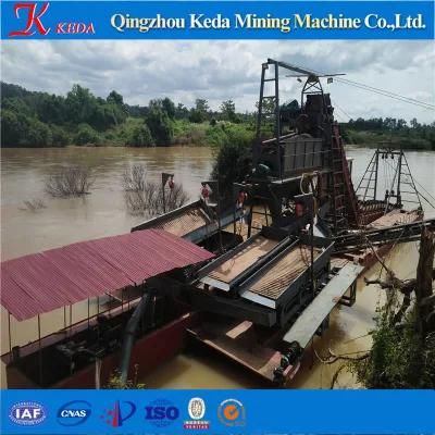 High Efficiency Keda Gold Bucket Dredger for Sale