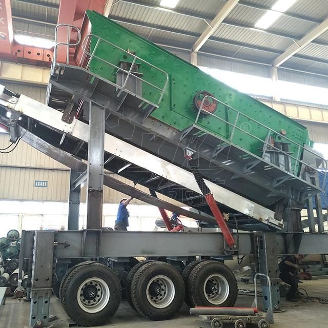 High Technical Cement Impact Mobile Crushing Machinery Station Crushing Station