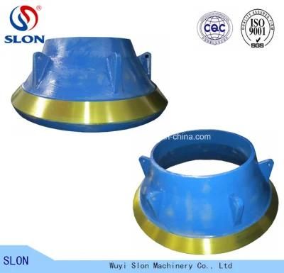 High Manganese Telsmith Cone Crusher Spare Parts Concave and Mantle