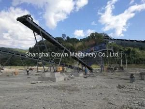 Gravel Belt Conveyor with Rubber Belt and Hopper