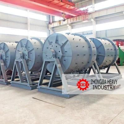 1000 Kg Batch Mineral Industrial Ball Mill with Rubber Liner