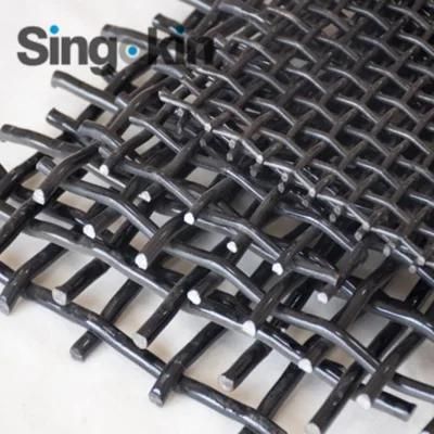 High Tensile Steel Crimped Woven Wire Mesh / Vibrating Screen Mesh /Stone Crusher Screen ...