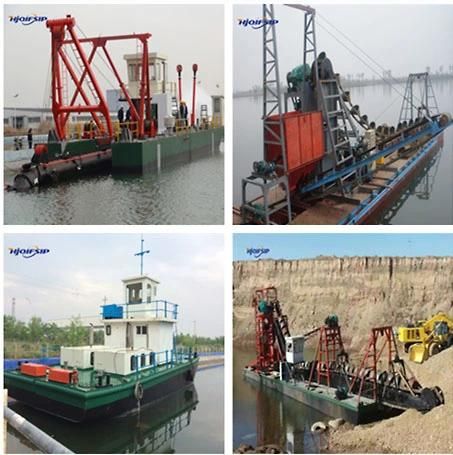 China Sand Dredging 300m3/H Bucket Chain Dredger for Sale