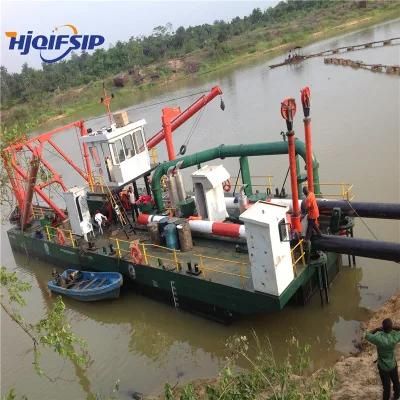 Water Flow 7000m3/H 1400m3 Per Hour Output Cutter Suction Dredger with High Pressure Pump ...