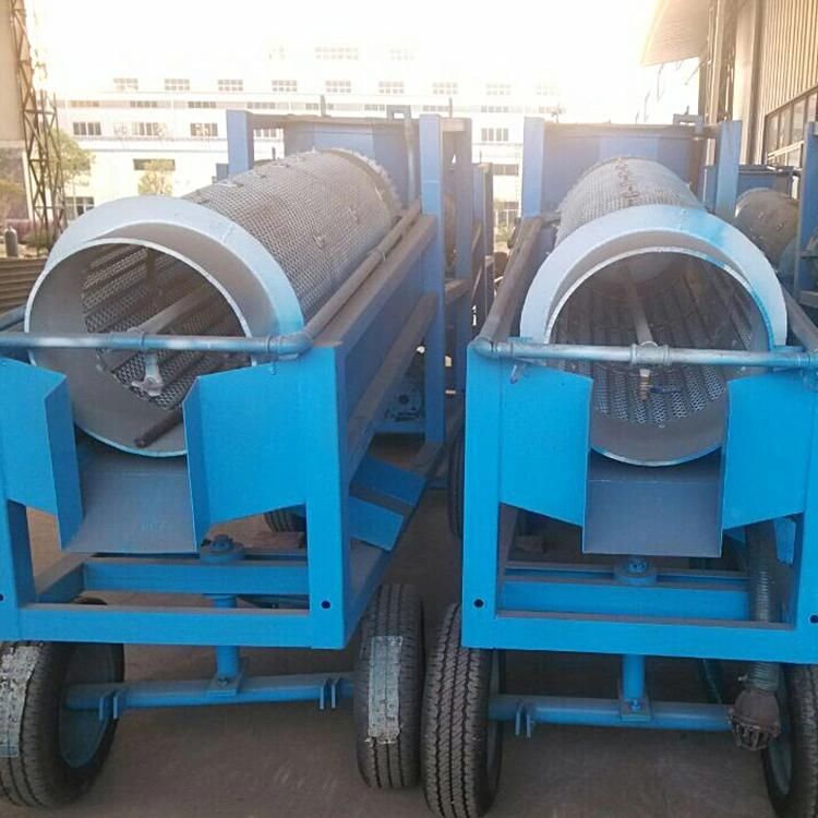 Gold Washing Small Simple Mobile Trommel Screen for Sale