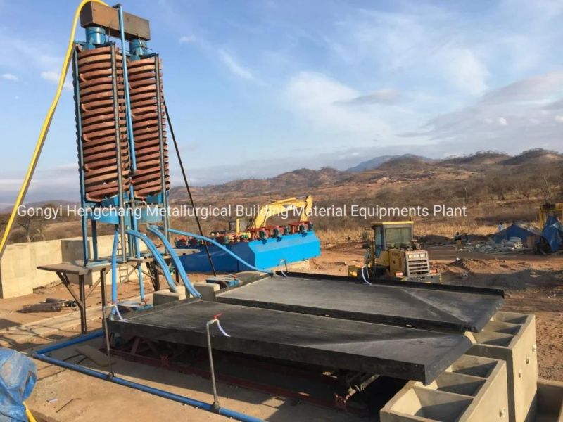 Gold Alluvial Sand Chrome Ore Spiral Concentrator Price with ISO Approved