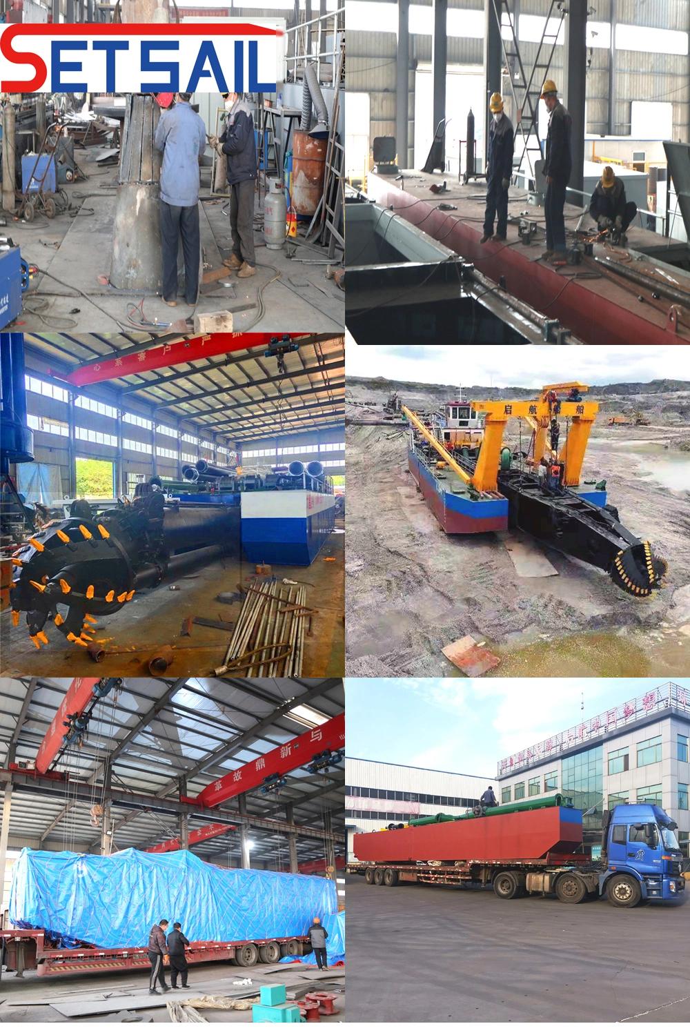 Capacity 1400m3 Water Flow 7000m3 hydraulic Cutter Suction Dredger