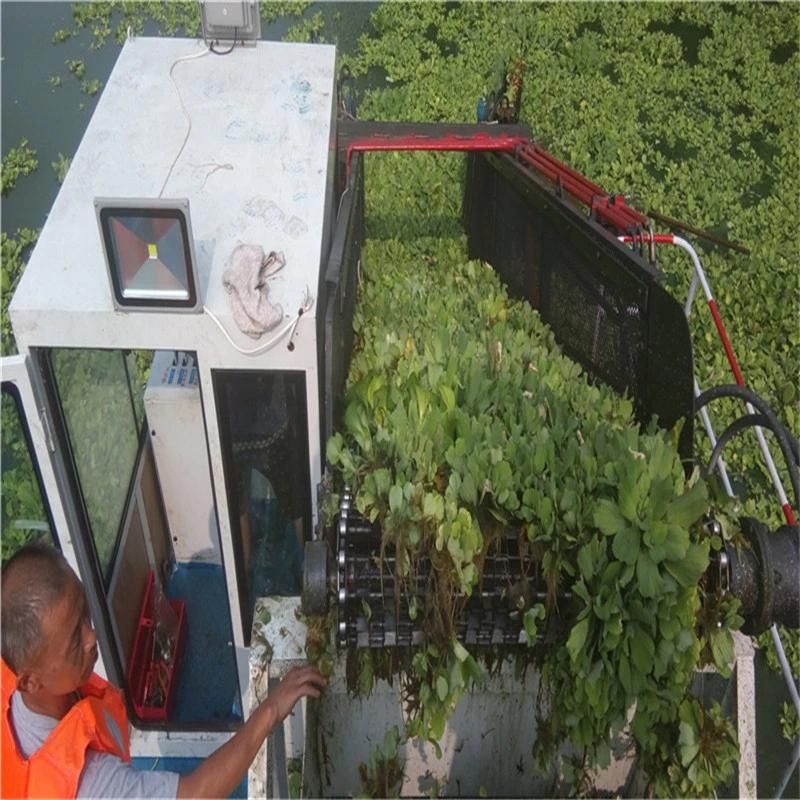 Low Price Trash Skimmer Water Hyacinth Cutting Harvester for Thailand