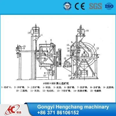99% Recovery Gold Refining Gold Centrifugal Concentrator