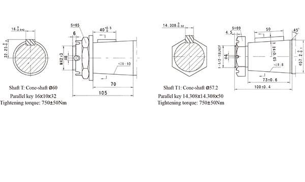 Low Speed Large Torque Hydraulic Motor Bm Series for Lifting Machine