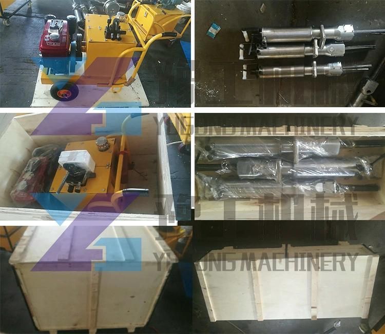 350mm Wedge Length Hydraulic Rock Splitter Machine for Breaking Stone