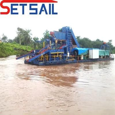 Hot Sale River Land Mining Diamond and Gold Dredger with Concentration