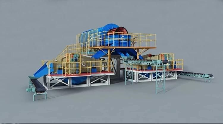 Australia 150 Tph Diamond DMS Treatment Plant Jaw Crusher Sluice Box Ore Mining Wash Machine