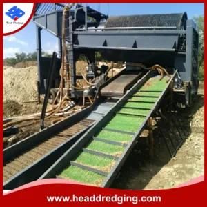 Head Dredging Low Price Gold Mining Machine Portable Mobile Small Gold Trommel