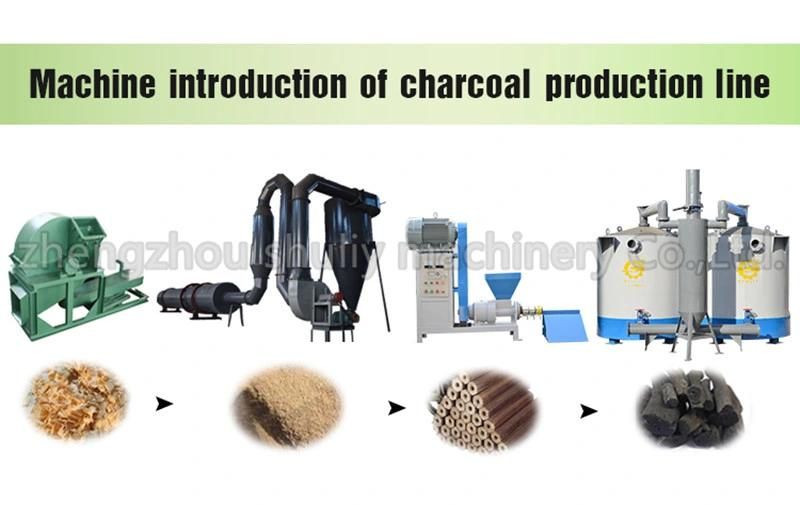Efficient Charcoal Briquette Machine Charcoal Making Production Line