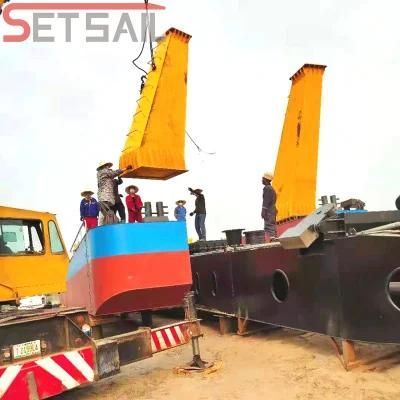 Double Diesel Engine River Sand Dredger with ISO Certification