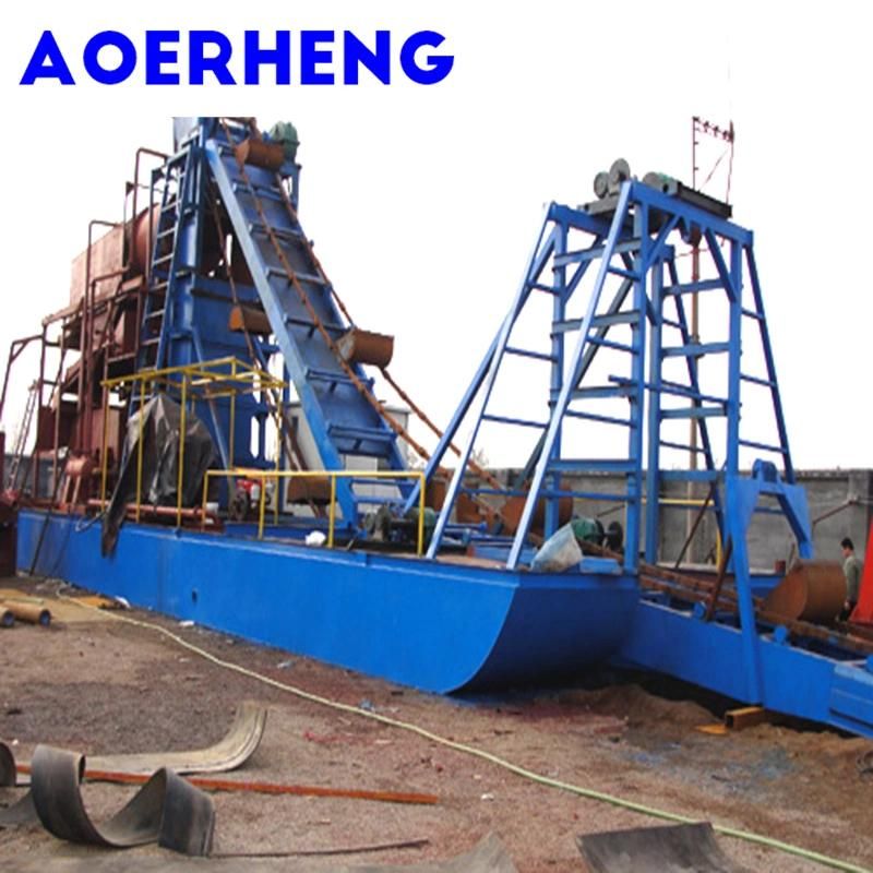 Chain Bucket River Gold Mining Dredger for Diamond with Centrifuge