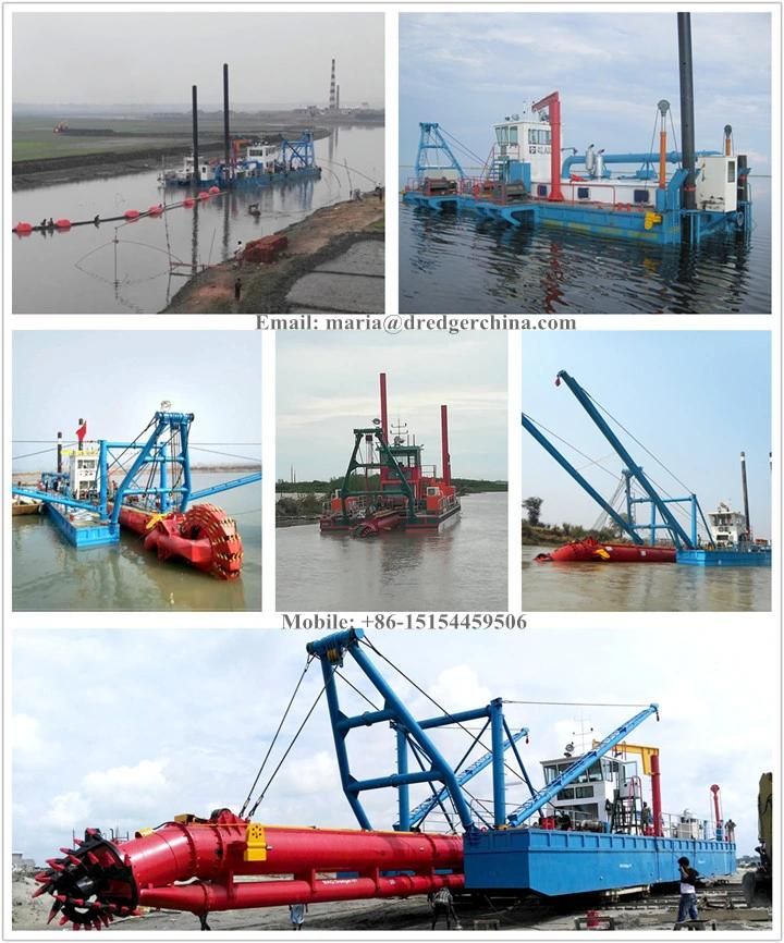 China 20 Inch Sand Pumping Cutter Suction Dredgers Equipped with Pump/Cutter Head/Hyraulic System