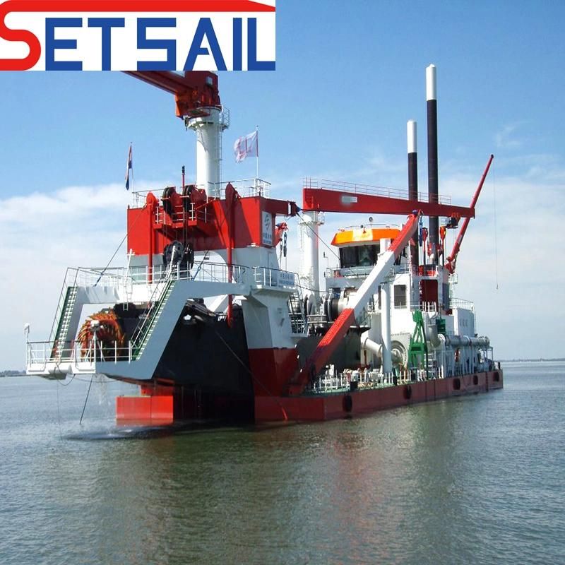 32inch Water Flow 7500m3 Cutter Suction Sand Dredger with Underwater Pump