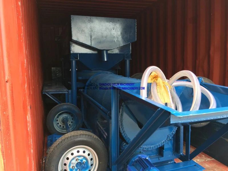 Portable Mobile Type Complete Alluvial Gold Diamond Washing Plant