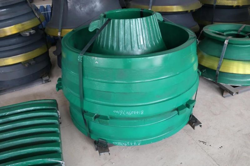 High Manganese Mn18cr2 Nordberg Gp / HP Stone Cone Crusher Concave, Mantle and Bowl Liner