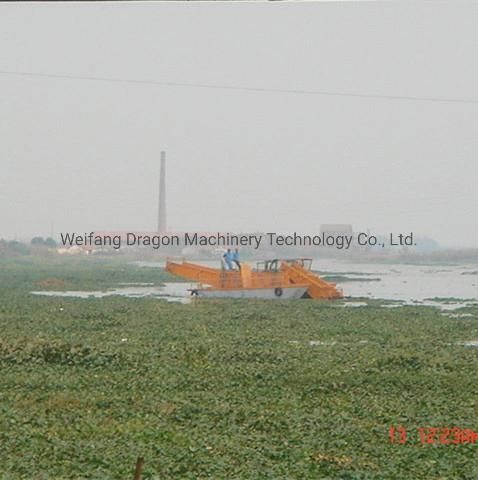 Dragon Dredging Hot Newest Small Aquatic Weed/Water Hyacinth/Enteromorpha /Duck Weed / Reed Harvester Sale