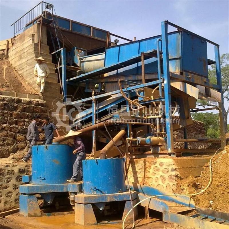 Gold Mining Equipment Malaysia 150tph Alluvial Placer Gold Mineral Trommel Screen Washing Plant