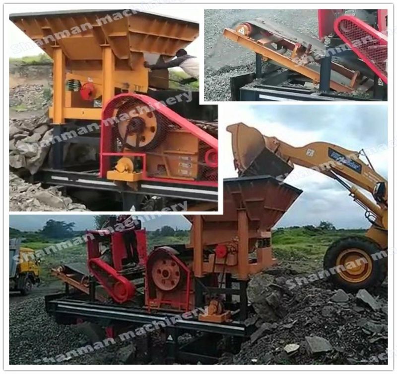 30-50tph Stone Jaw/Cone/Impact/VSI/Hammer/Roller Mobile Portable Crusher for Limestone/Granite/Riverstone/Basalt Quarry Crushing and Mining