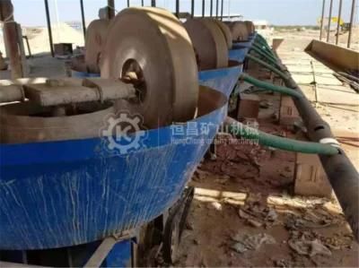 Top Quality Mining Equipment Wet Grinding Mill 2 Wheel Wet Pan Mill Gold Grinding for Gold