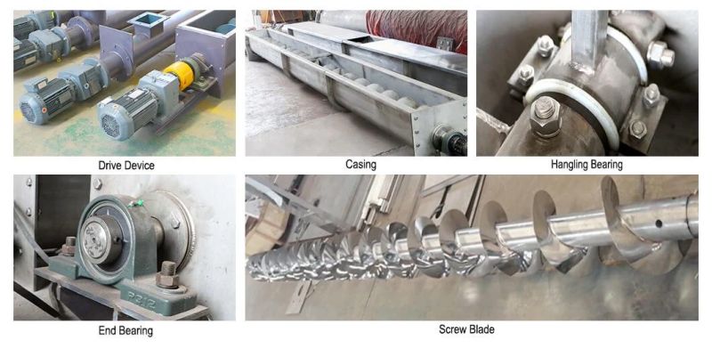 Industrial Pipe Augar Spiral Screw Conveyor