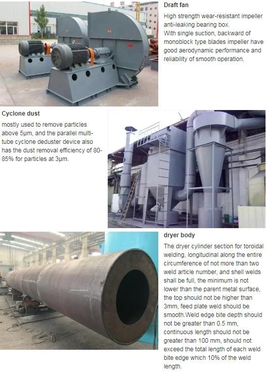 Industrial Coal Zinc Powder Gold Ore Copper Slag Dryer Rotary Drum Dryer