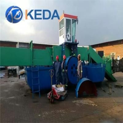 China High Efficient Water Weed Harvester Aquatic Garbage Collection Boat for Sale