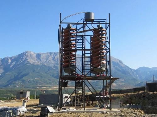 Mine Concentrator Gold Spiral Vertical Separator Chute