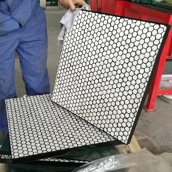 Conveyor Chute Rubber Backed Ceramic Wear Liner