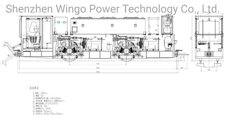 Titan30-55 Autopilot Electric Mining Tunnel Locomotive/Mining Machine/Mining Equipment