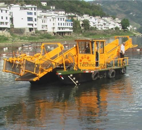 China Professional Brand High Efficience Aquatic Weed Harvester Water Rubbish Salvage Boat