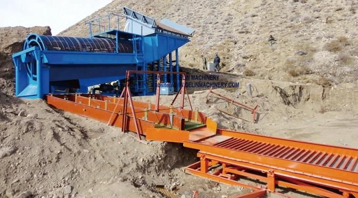 High Quality Heavy Duty 300 T/H Alluvial Gold Mining Machine, Mobile Gold Mining Equipment