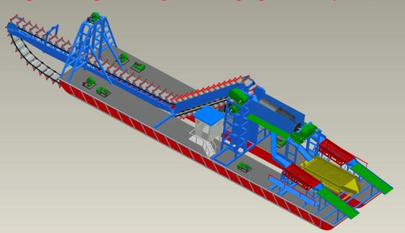 Multi Fuction River Mining Dredger for River Gold and Diamond